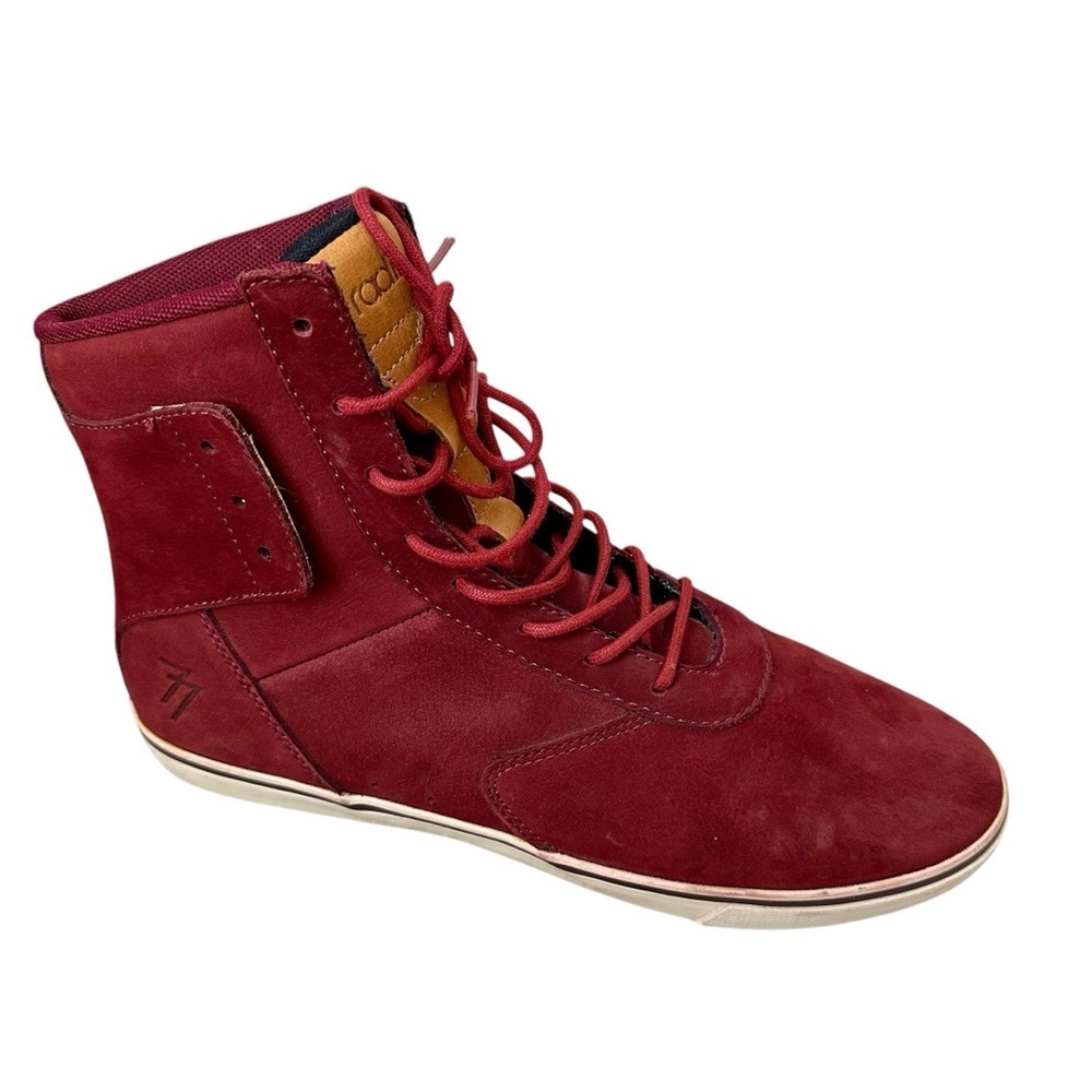 Radii Men's Burgundy Suede High Top Basketball Athletic Sneakers US Size 9